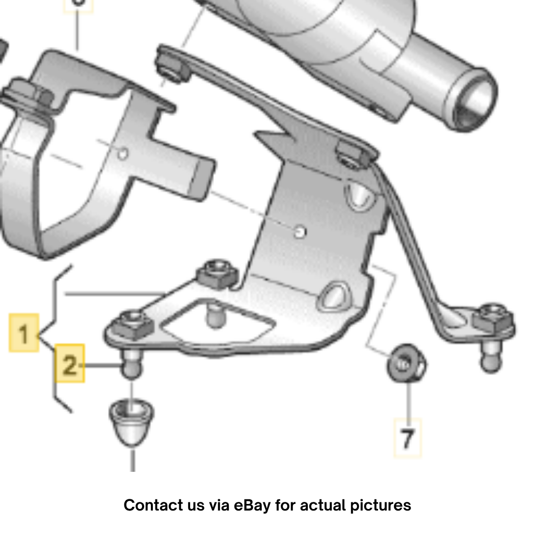 2012–2015 Audi A6 Additional Coolant Pump Bracket Used OEM 4G0820195D