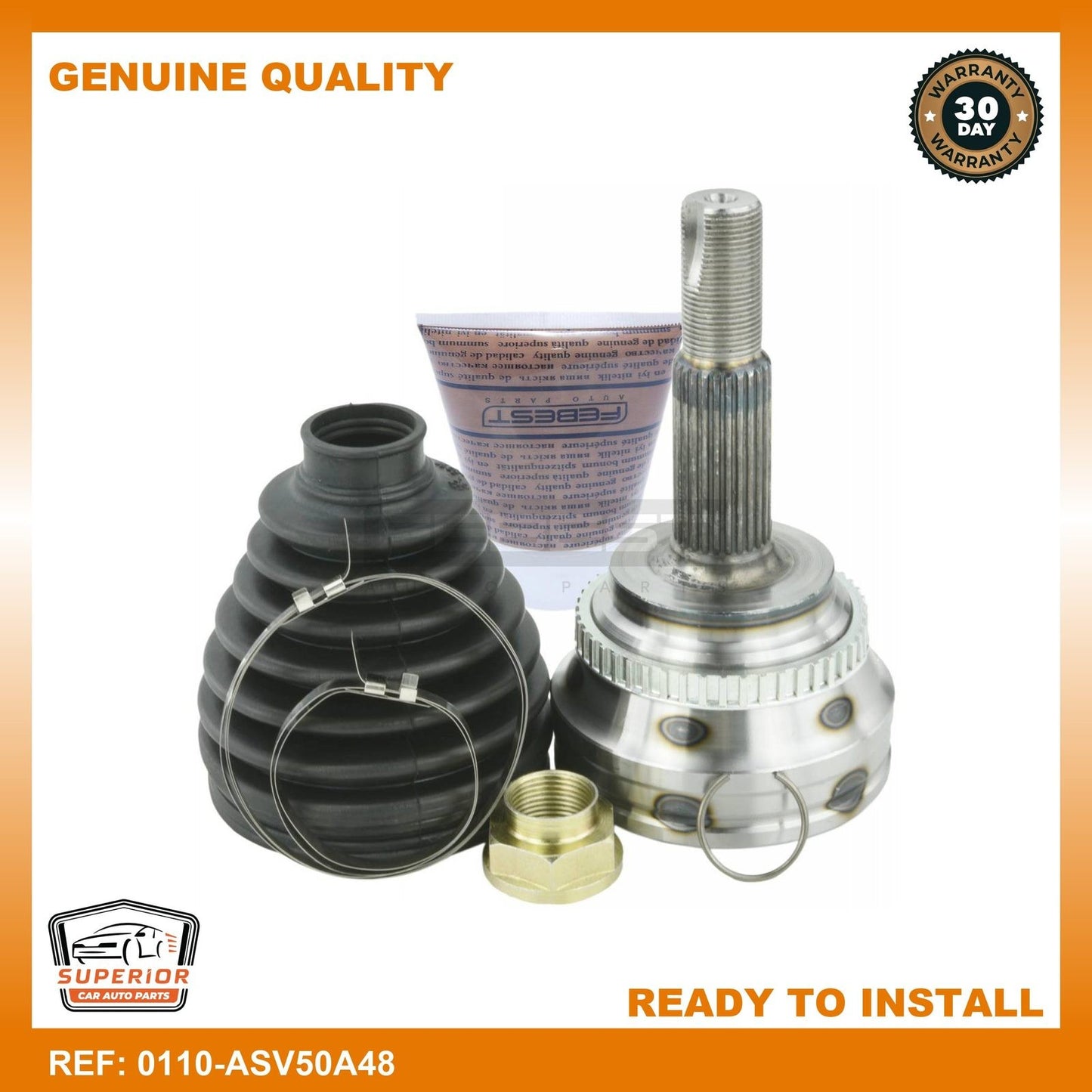 FEBEST 2006-2012 Toyota Camry Outer Cv Joint 0110-ASV50A48