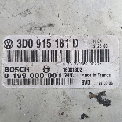2004-2006 Bentley Continental GTC CONTROL UNIT FOR BATTERY MONITORING 3D0915181D