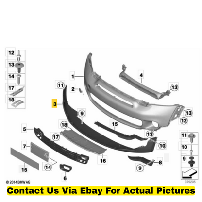 2012 Mini Cooper Countryman Front Bumper Lower Spoiler Used OEM 51119802060