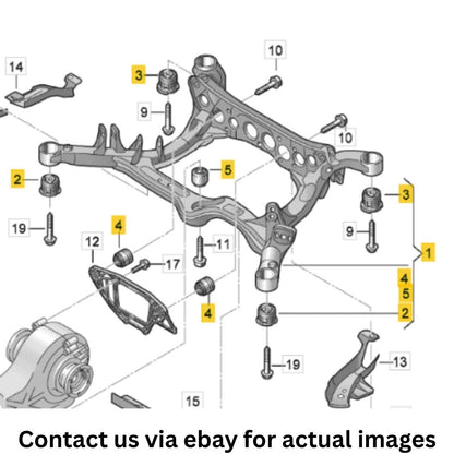 Audi 2009-2017 Q5 Suspension Subframe Crossmember 8R0505235N