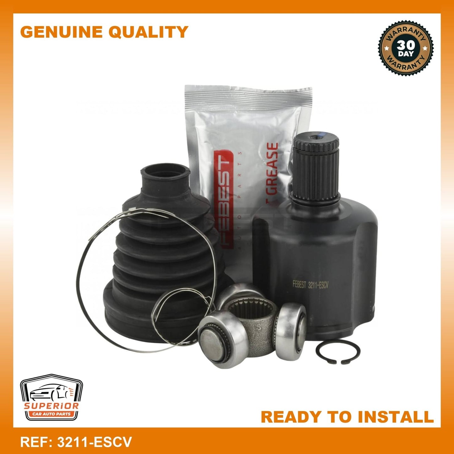 FEBEST 2007-2014 Cadillac Escalade Inner CV Joint 3211-ESCV