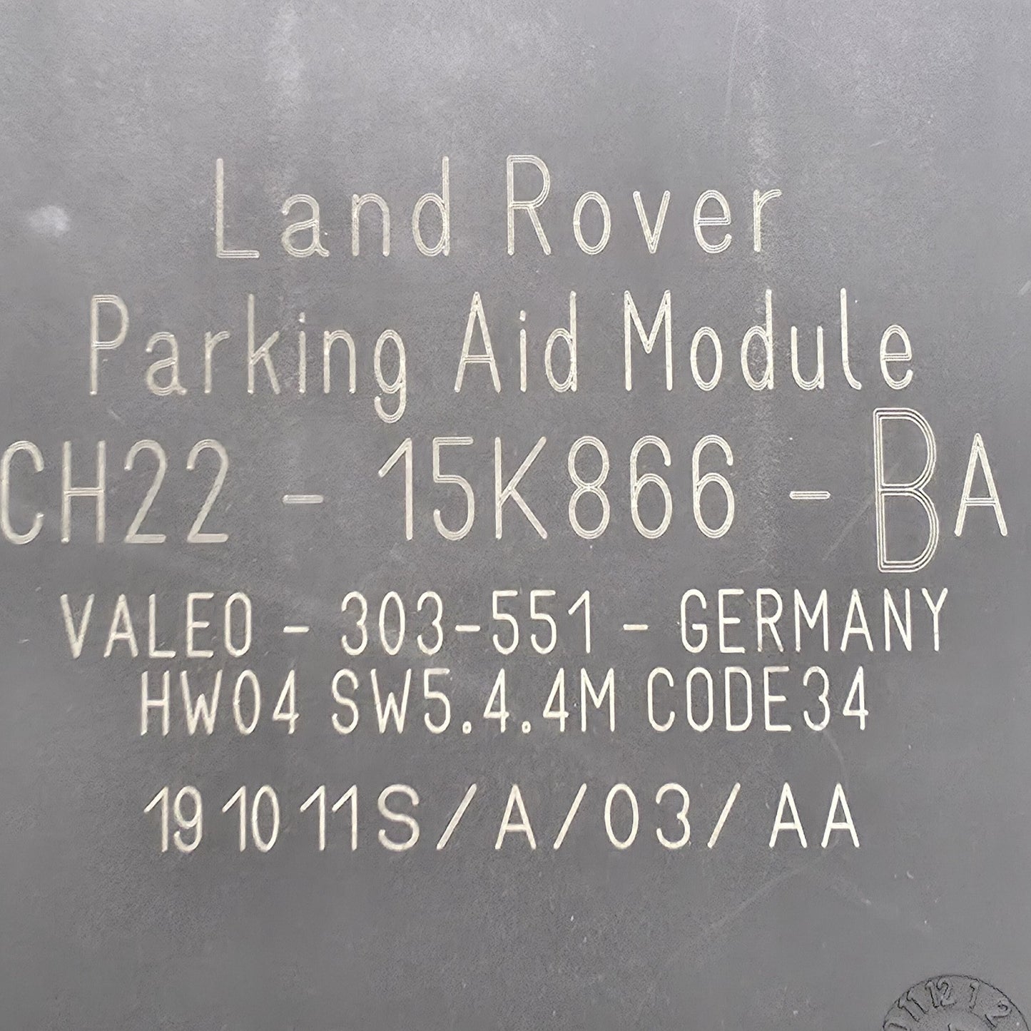2010-2013 Land Rover Range Rover Sport Parking Aid Module CH2215K866BA