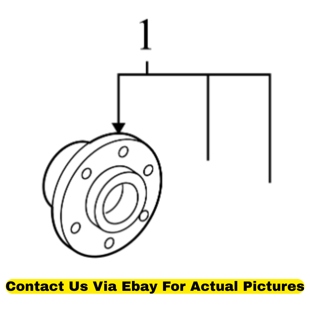 2012 Volkswagen CC Wheel Bearing & Hub Assembly Used OEM 3G0598611A