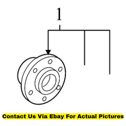 2012 Volkswagen CC Wheel Bearing & Hub Assembly Used OEM 3G0598611A