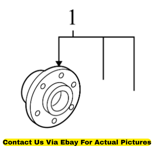 2012 Volkswagen CC Wheel Bearing & Hub Assembly Used OEM 3G0598611A