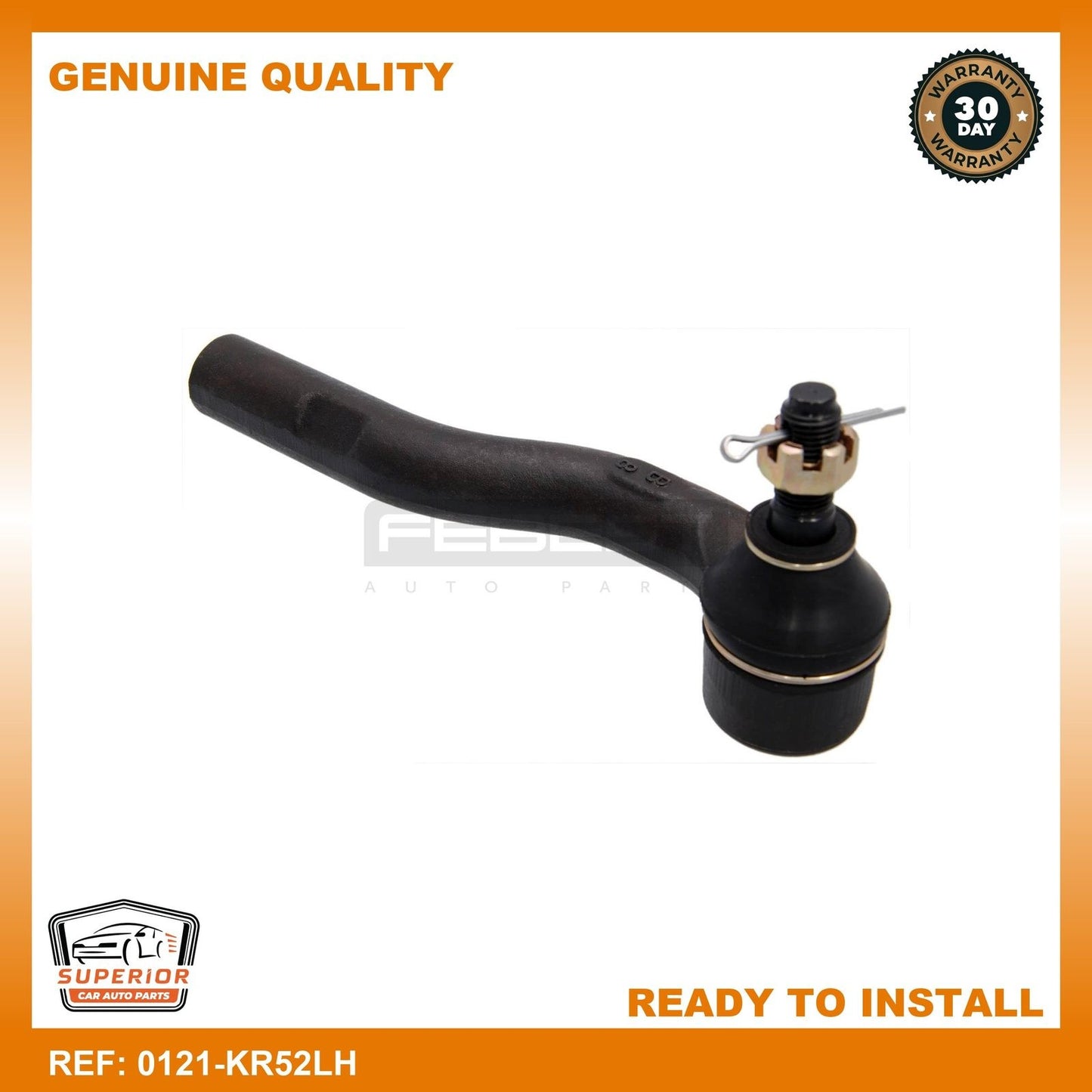 Febest Daihatsu 45047-29115 Steering Tie Rod End Left 0121-KR52LH