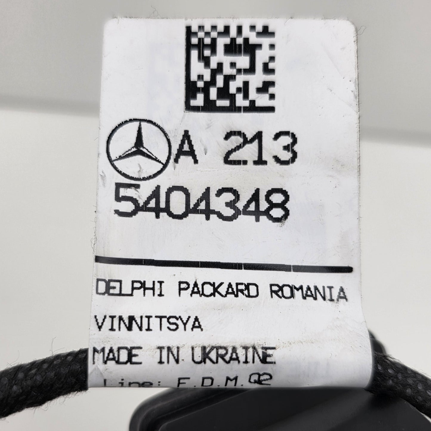 2017-2023 Mercedes-Benz E350 Electrical Wiring Harness Front Door A2135404348