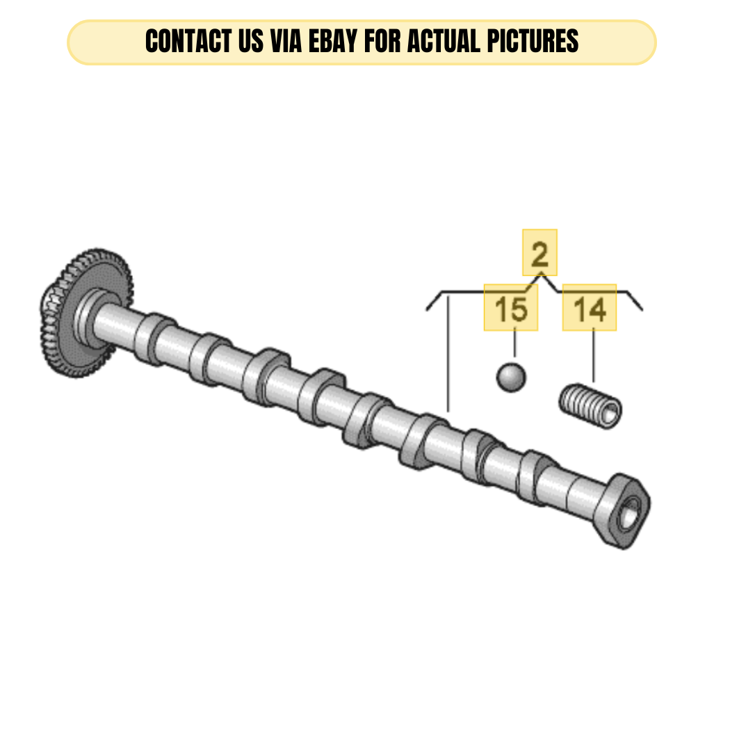 2010-2012 Audi 2.0L Exhaust Camshaft Used OEM 06H109022BD