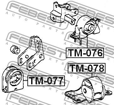 FEBEST 1993-1999 Toyota Celica Front Engine Mount TM-077