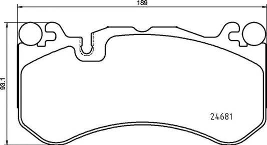 BREMBO 2018-2019 Mercedes-Benz AMG GT R Front Disc Brake Pad Set P50142