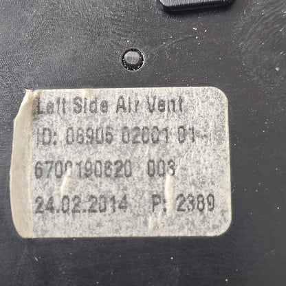 2013-2024 Maserati Ghibli Left Front Outer Air Vent 6700190620