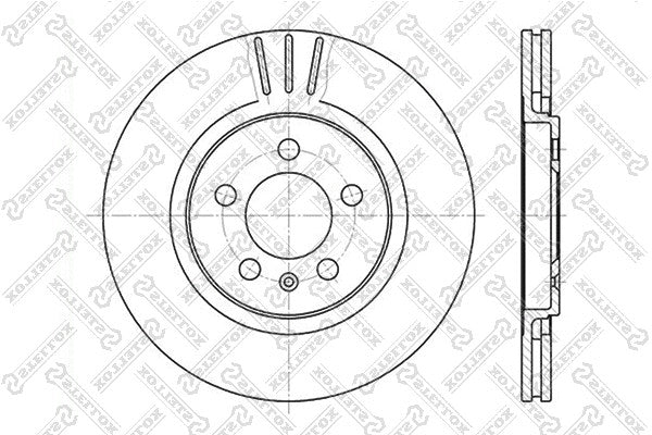 STELLOX VAG Brake Disc - 1H0.615.301A