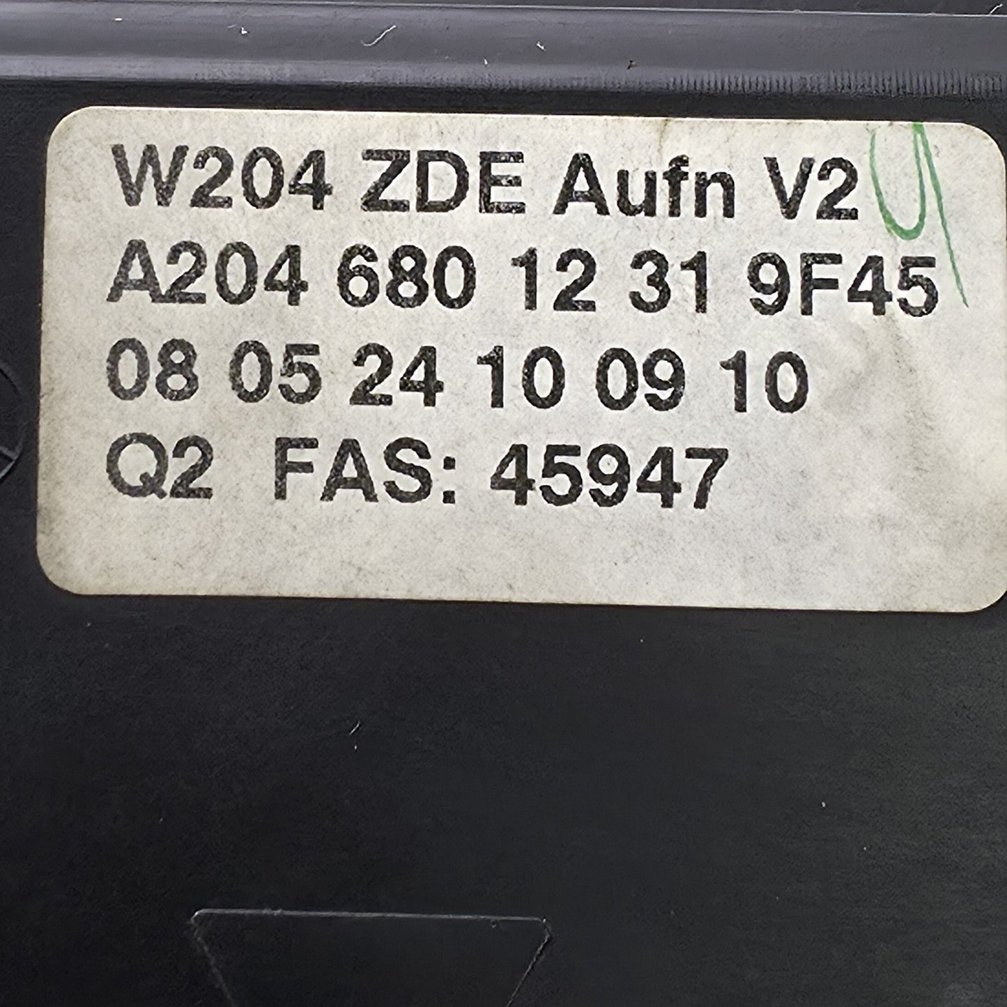 2008-2009 Mercedes-Benz C-Class Retractable Display Screen Monitor A2046801231