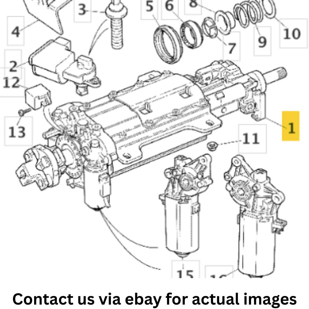 2000 Jaguar S-Type Power Steering Column Assembly Used OEM XR814104