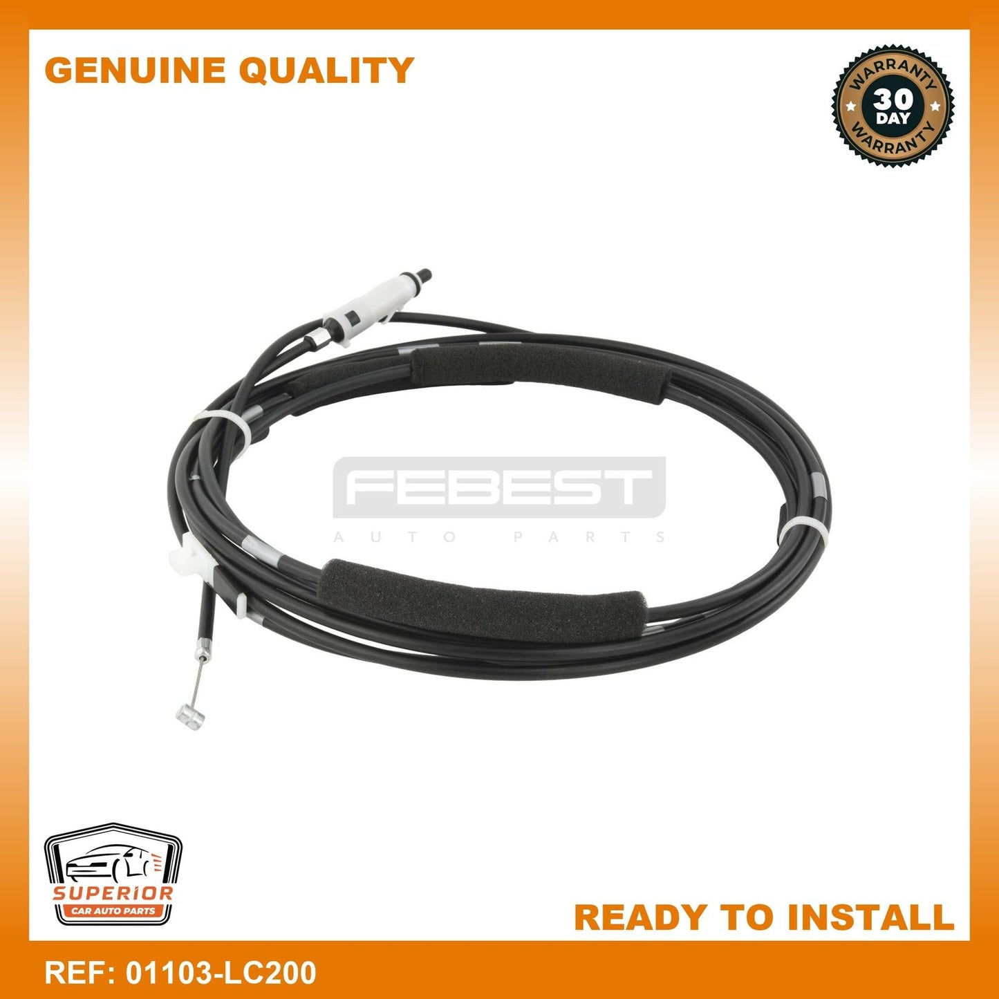 FEBEST TOYOTA Fuel Lid Lock Control Cable 01103-LC200