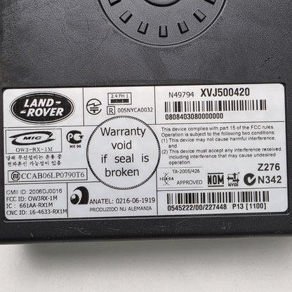 2005-2009 Land Rover Range Rover L322 MODULE - PHONE CONTROL XVJ500420