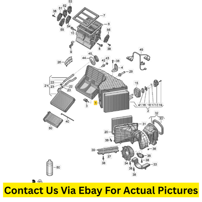 2012 Volkswagen Touareg AC Evaporator Case Housing Used OEM 7P1820121