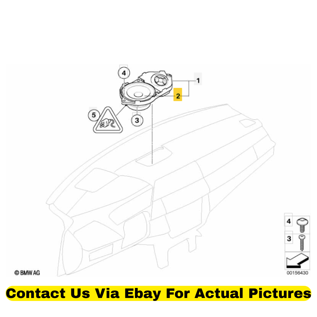 2012 BMW X6 Mid-Range Speaker Used OEM 65139151864