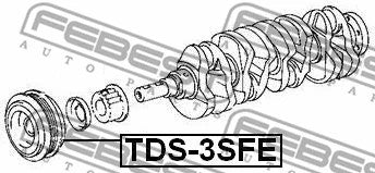 FEBEST 1985-2003 Toyota Camry Crankshaft Pulley 3SFE TDS-3SFE
