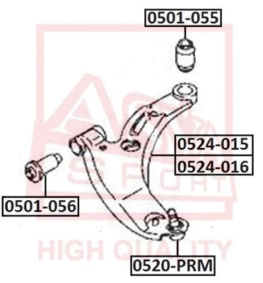FEBEST HYUNDAI Ball Joint Front Lower Arm 0520-PRM