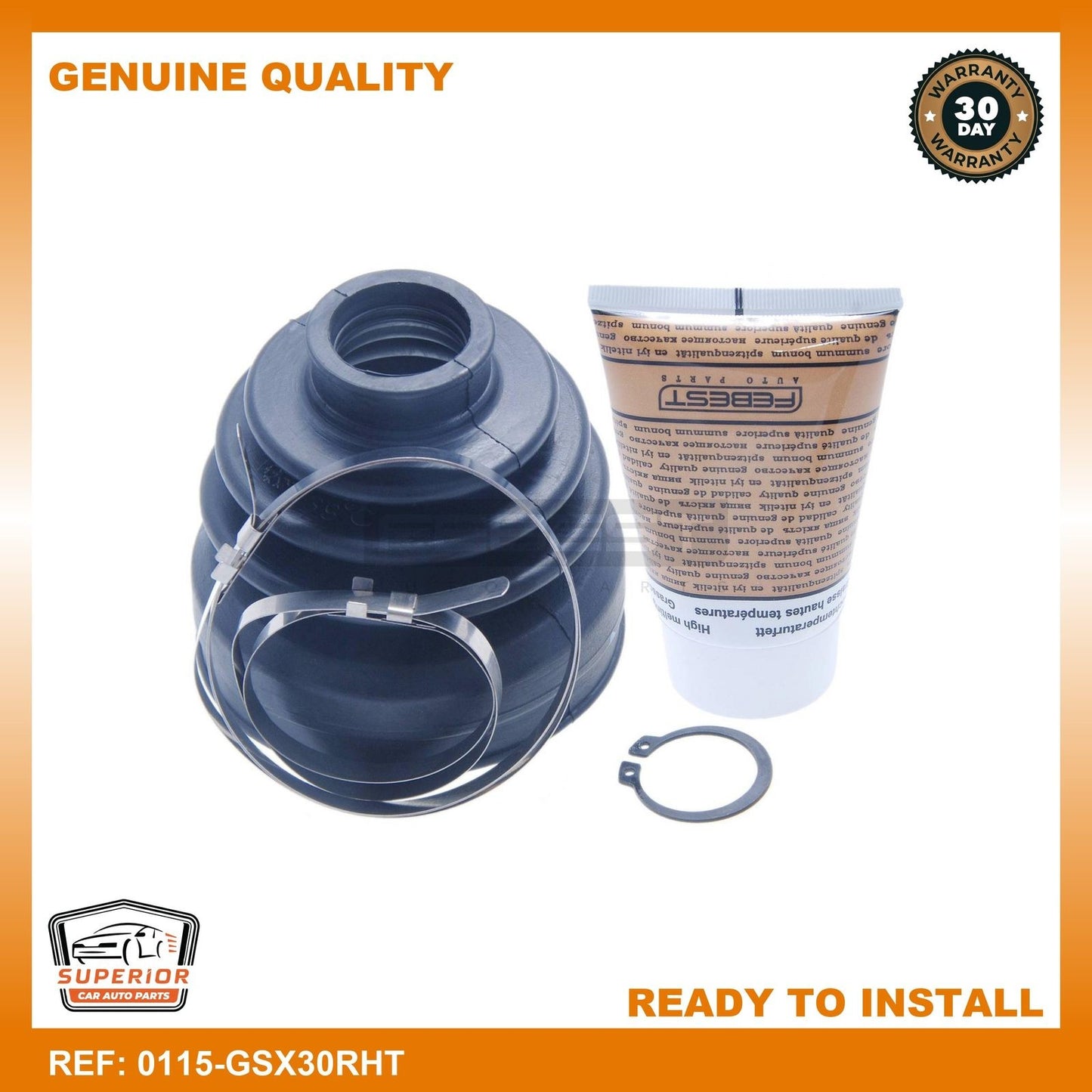 Febest 2005-2010 Toyota Avalon Boot Inner CV Joint Kit 0115-GSX30RHT