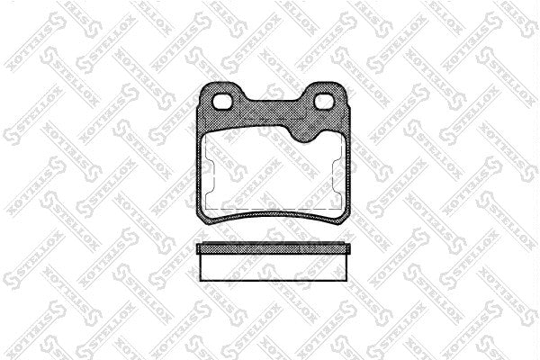 STELLOX OPEL Brake pad set - 1605728S1
