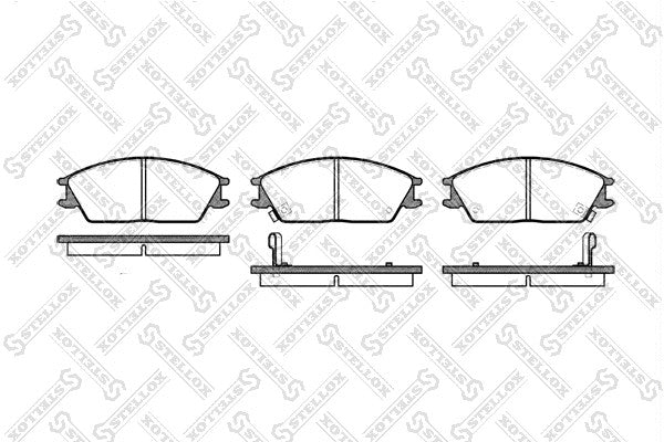 STELLOX 1988-2005 Hyundai Accent Brake Pad Set, Disc Brake 5810128A10