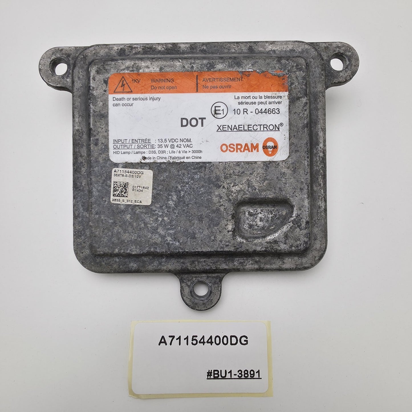 2016-2020 Chevrolet Malibu Xenon Ballast A71154400DG