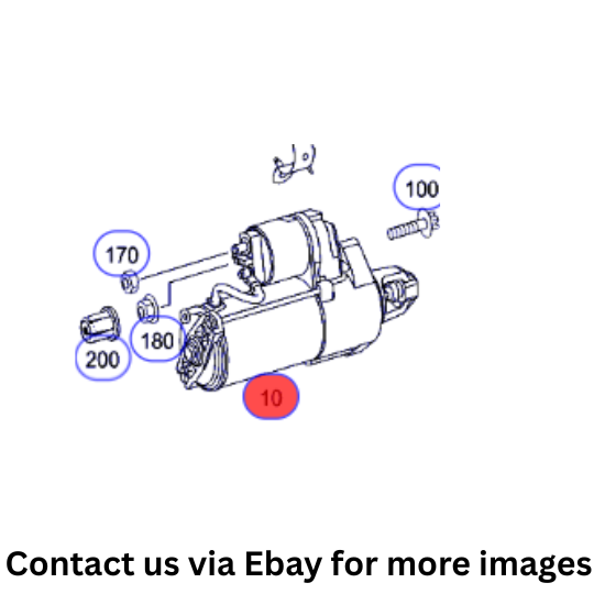 2008 Mercedes-Benz S550 Engine Starter Motor Used OEM A0061513701