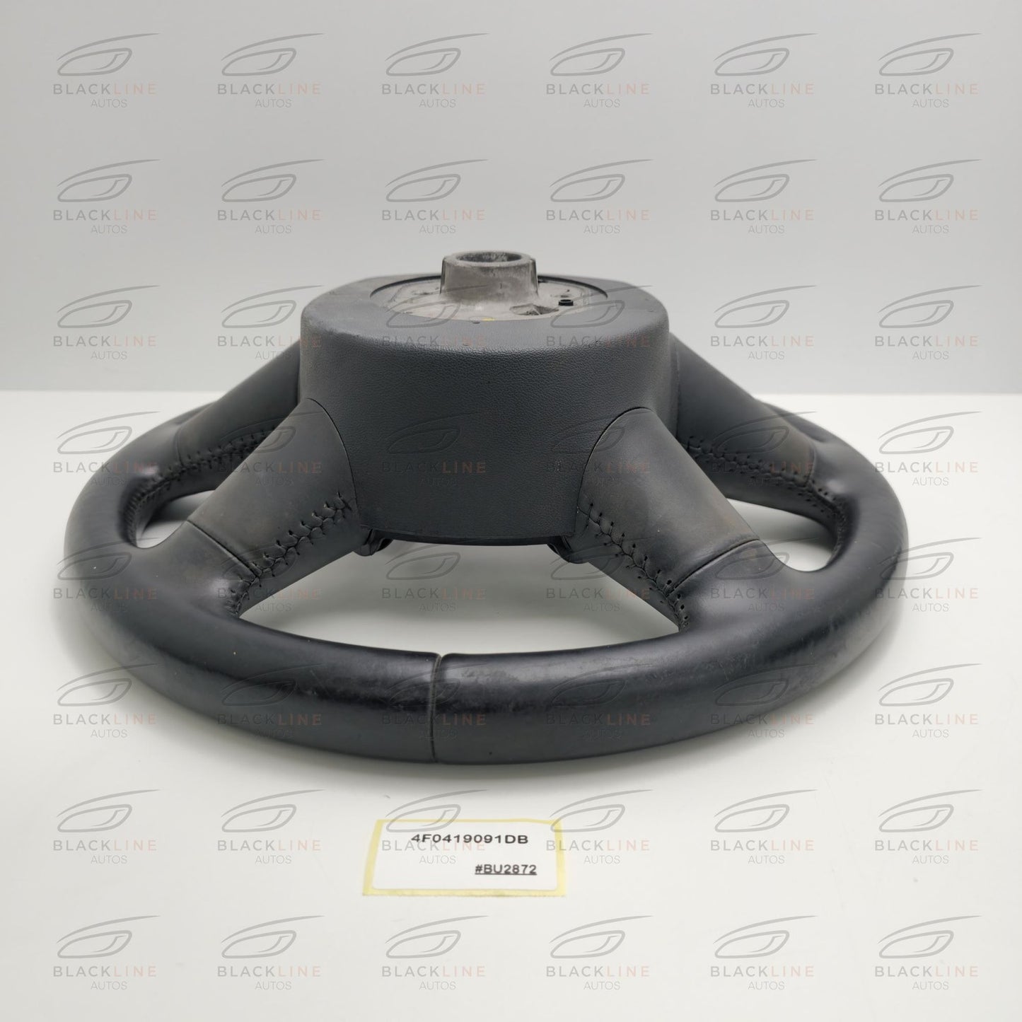 2005-2015 Audi Q7 4-Spoke Leather Multifunction Steering Wheel 4F0419091DB