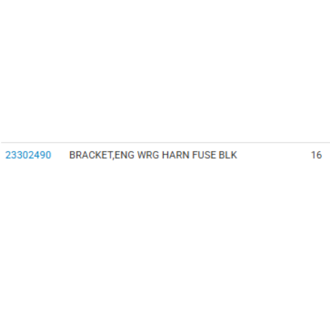 2018 Cadillac CTS Engine Wiring Harness Fuse Block Bracket Used OEM 23302490