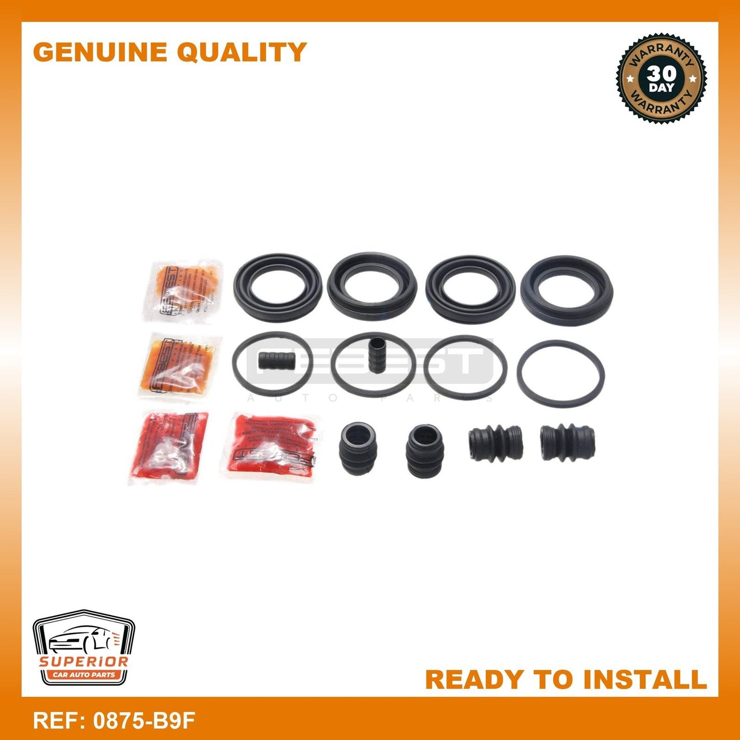 Febest 2013-2020 Subaru BRZ Front Brake Caliper Repair Kit 0875-B9F