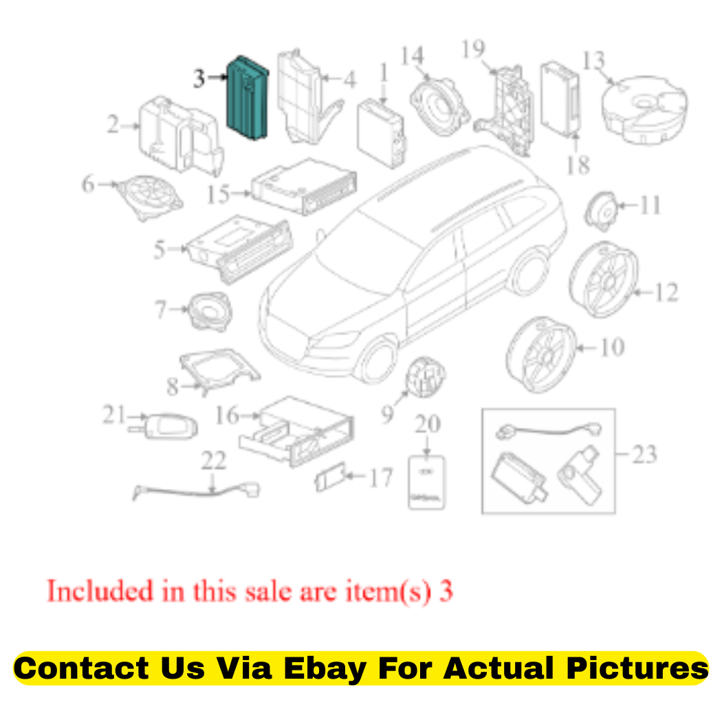 2012 Audi Q5 Radio Amplifier Used OEM 8T0035223AL