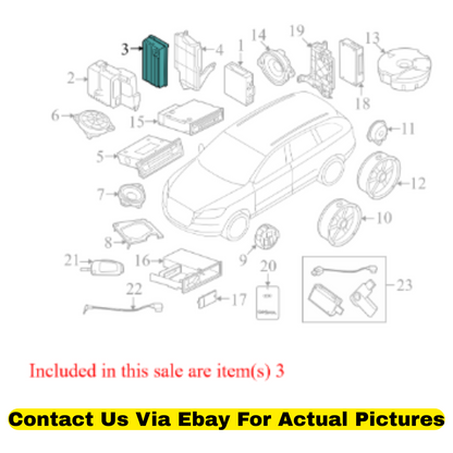 2012 Audi Q5 Radio Amplifier Used OEM 8T0035223AL