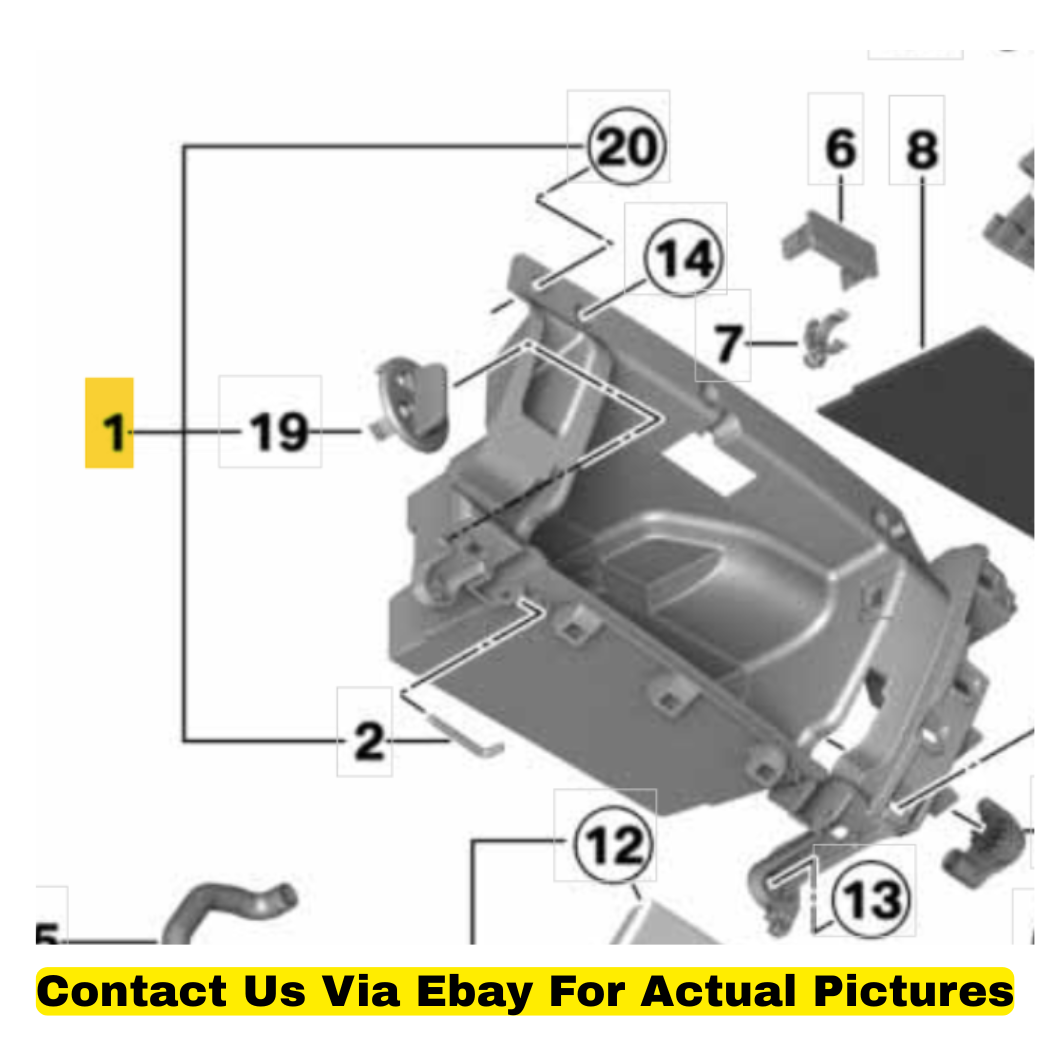 2012 Mini Cooper Countryman Glove Box Housing Used OEM 51169801438