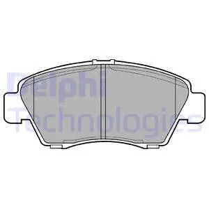 DELPHI 1988-2005 Honda Civic Brake Pad Set, Disc Brake LP809