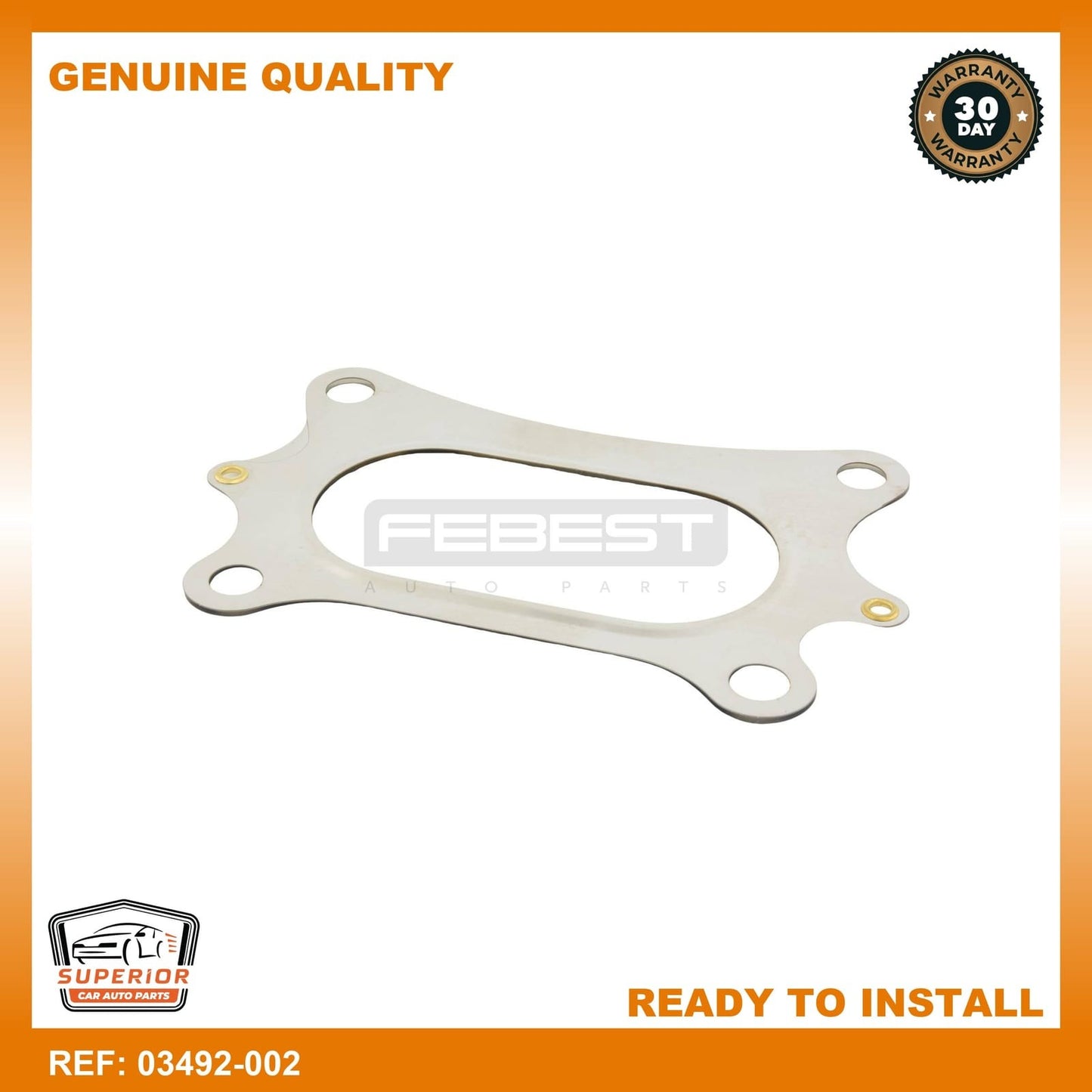 FEBEST HONDA Gasket, Exhaust Pipe 03492-002