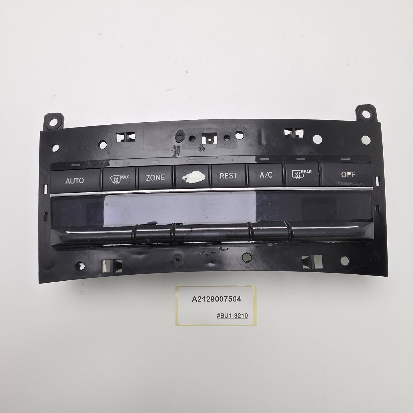 2010-2017 Mercedes-Benz E-Class Climate Control Unit Panel A2129007504