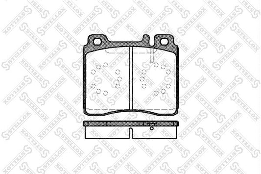 STELLOX 1991-1993 Mercedes-Benz 300SD Brake Pad Set Disc Brake 002420122005