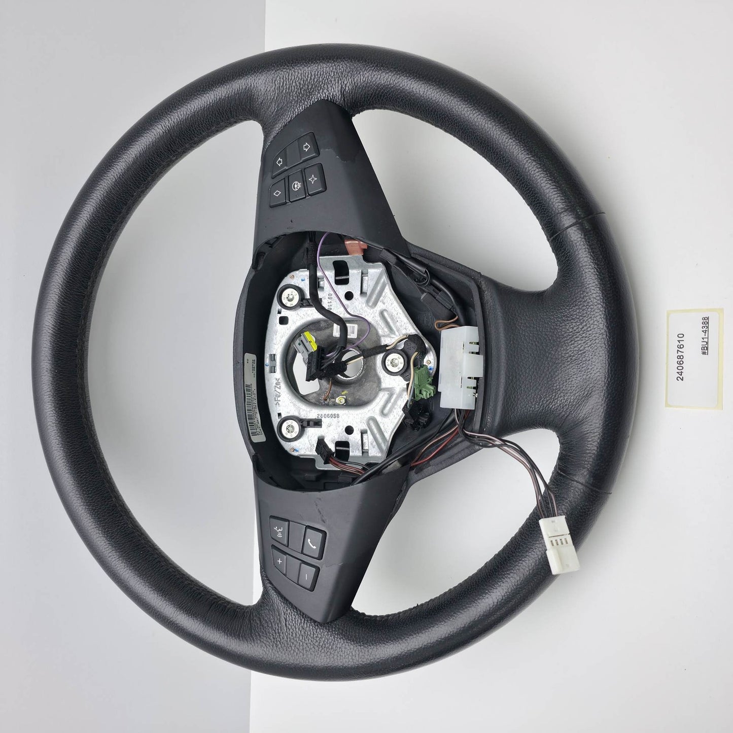 2007-2013 BMW X5 Steering Wheel Leather Black 240687610