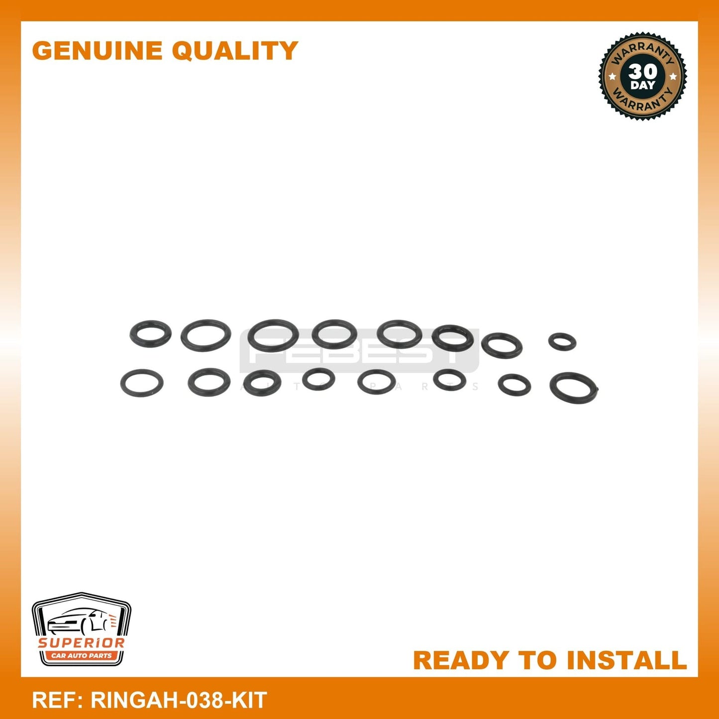 FEBEST BMW Seal Ring Air Conditioning System Line RINGAH-038-KIT