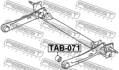 FEBEST 1990-1999 Toyota Corolla Rear Arm Bushing TAB-071