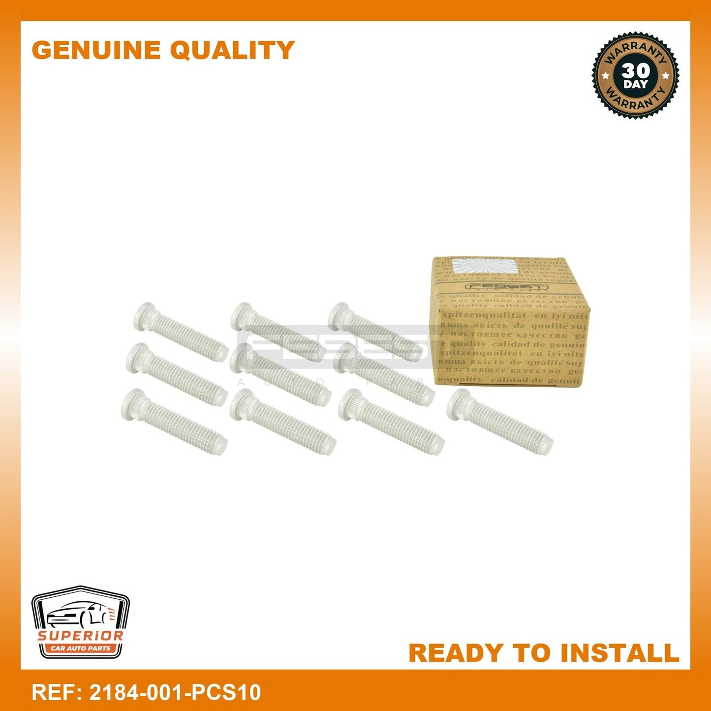 FEBEST 2007-2014 Ford Transit Wheel Stud 2184-001-PCS10