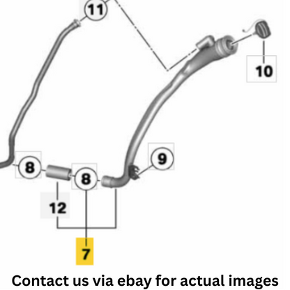 2012 Mini Cooper Countryman Fuel Filler Plastic Pipe Used OEM 16119801173