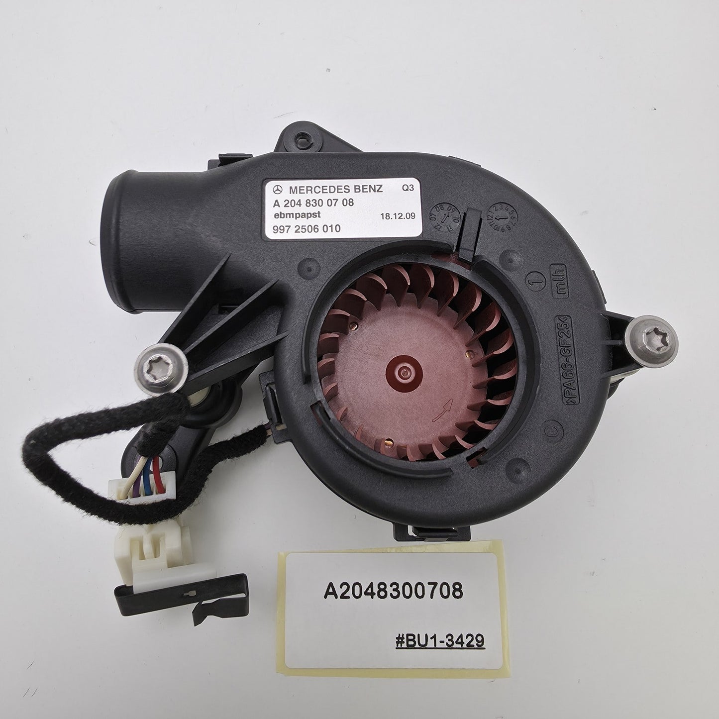 2008-2014 Mercedes-Benz C-Class Blower Motor AC A2048300708