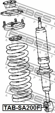 FEBEST 2007-2021 Toyota Land Cruiser Front Shock Absorber Bushing TAB-SA200F