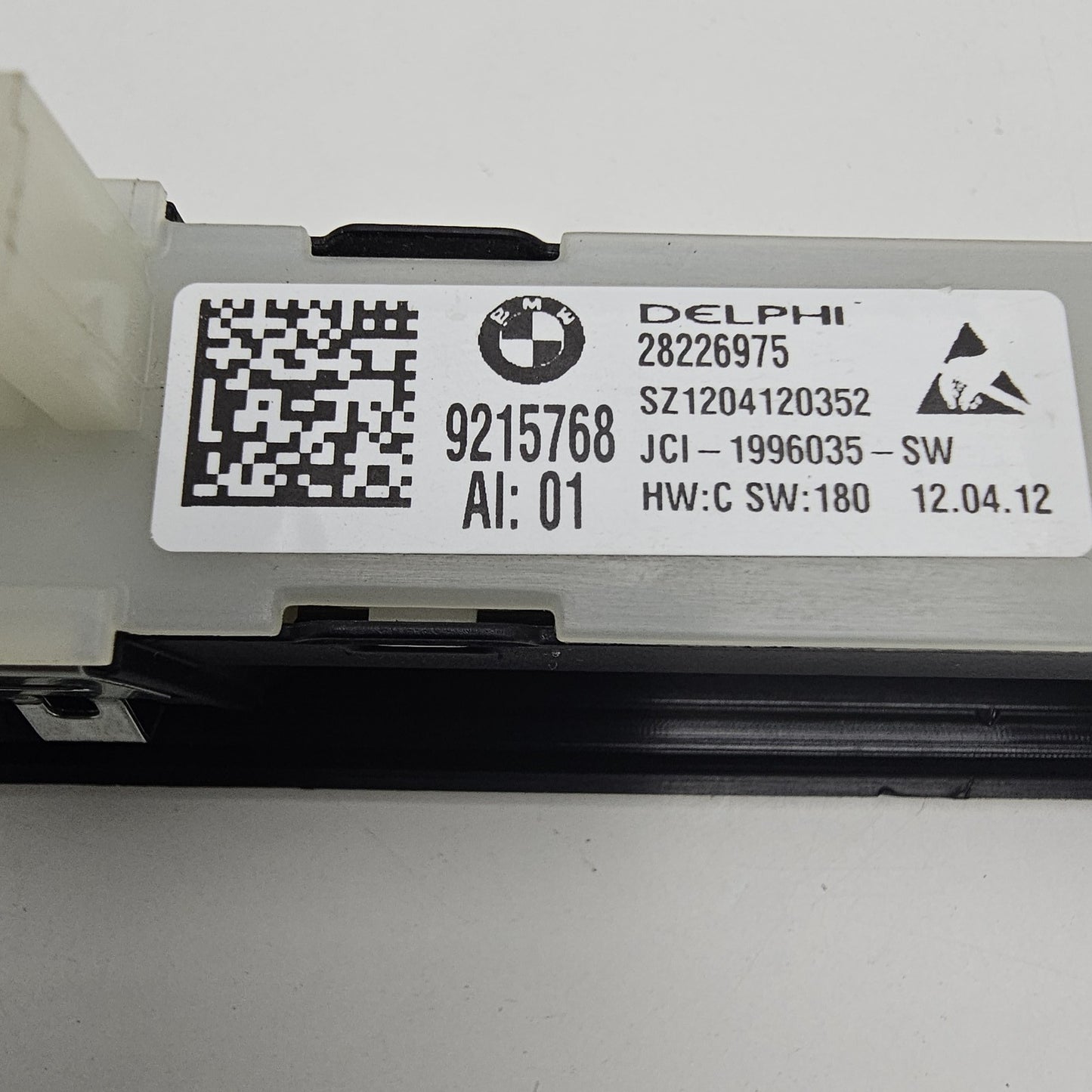 2009-2015 BMW 750Li Front Right Seat Memory Control Switch 9215768