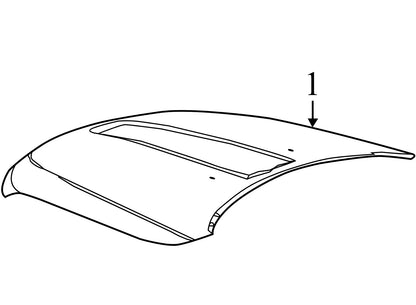 2015 Jeep Grand Cherokee Hood Panel Used OEM 55369587AG
