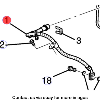 2018 Cadillac CTS Front Left Brake Hose Used OEM 84237991